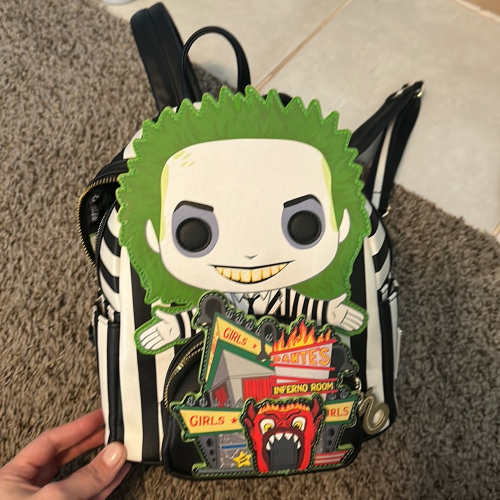 Beetlejuice loungefly mini backpack
